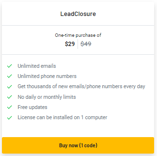 LeadClosure Appsumo price